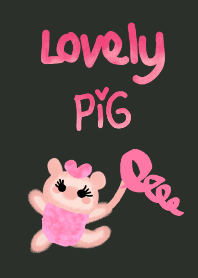 lovely pink pig