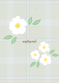 Satisfied White Flower Check18from Japan
