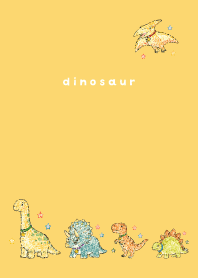 My beloved Dinosaurs02 light yellow