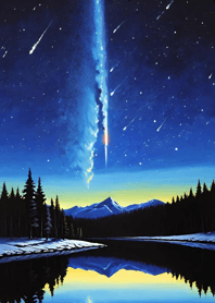 Bright Moon and Dawn 75038c