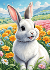 Cute rabbit theme v.15