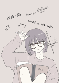 Studying girl 03