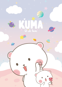 Kuma Kawaii Galaxy Pastel