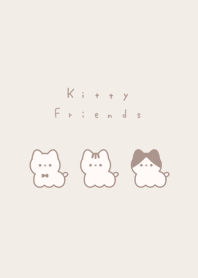Kitty Friends / beige pale