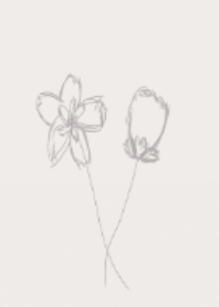 Minimalist flower -coffee