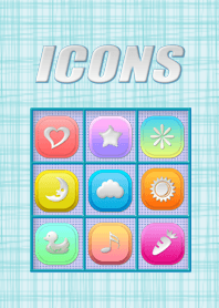 Colorful button icons
