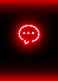 簡單的霓虹燈圖示：黑紅