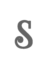 イニシャル「S」シンプル