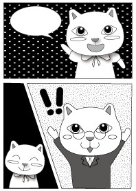 コミック風ねこの着せかえ