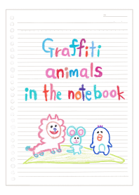 Graffiti animals in the notebook