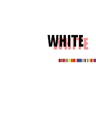 White & multi striped