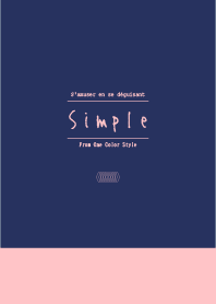 Simple/Navy Pink