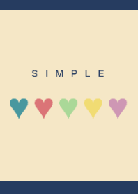 SIMPLE HEART Theme(Navy&Beige)
