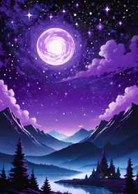 Bright Moon and Dawn 0671b2