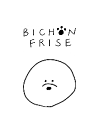 ビションフリーゼ / 白い犬（シンプル）2