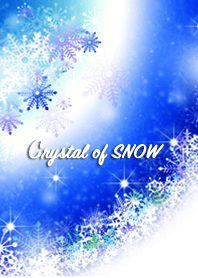 Blue Crystal of snow