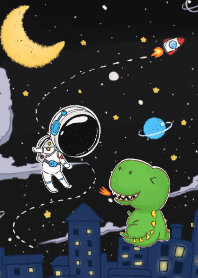 Premium Baby Dino VS Astronaut