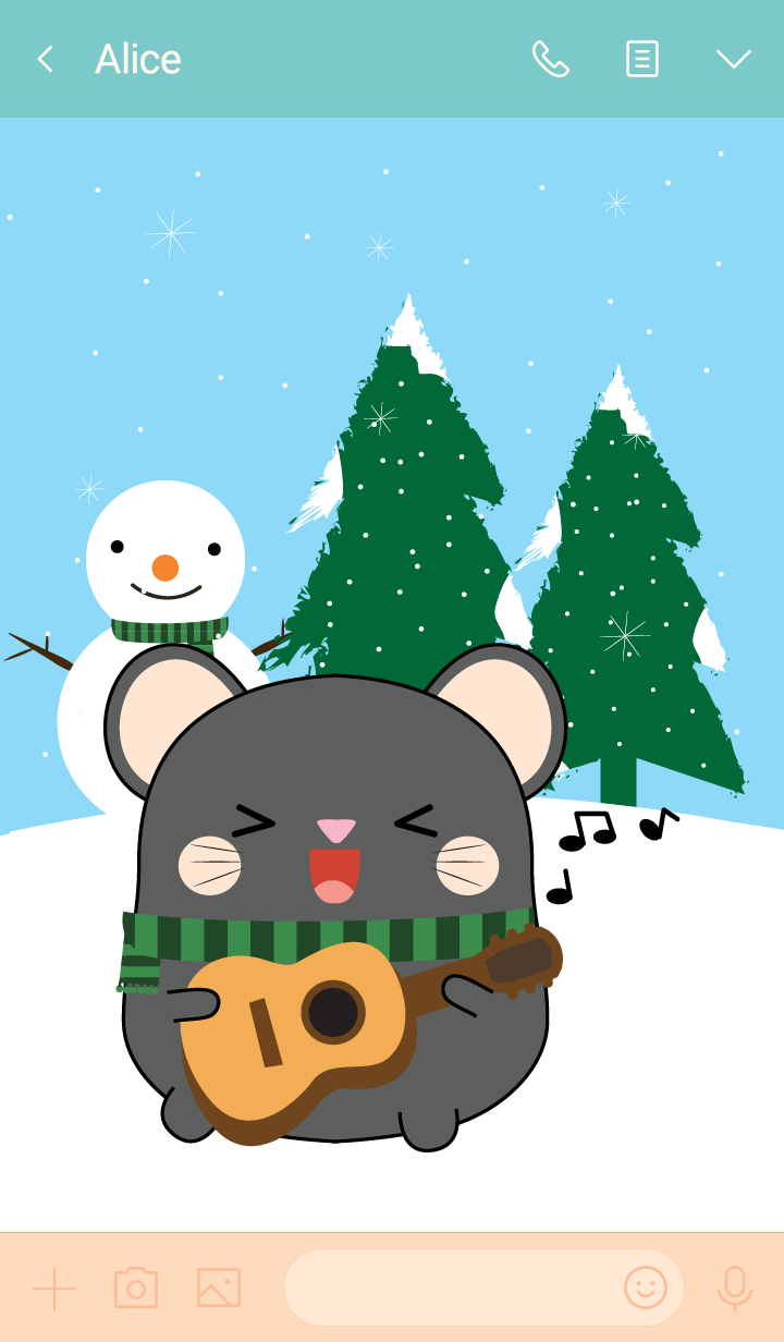 Winter Black Mouse Theme (jp)