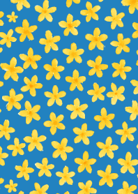 Small Osmanthus on blue