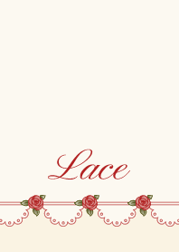 Lace 001-2 (Rose/Red/Beige)