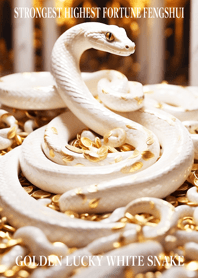 Golden White Snake of Luck 76