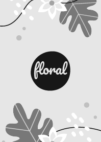 Simple Floral Gray