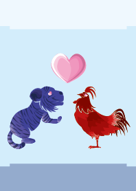 ekst blue(虎)love red(鶏)