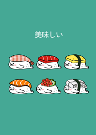 慵懶海豹部隊˙小壽司(薄荷綠色)