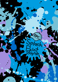 Splash paint Boyish -Black-