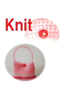 knit bag 019-pink-