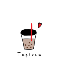 Handwritten tapioca is cute