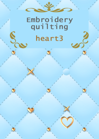 Embroidery quilting(heart3)
