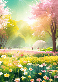 優美な春の風景の着せかえ(Spring-767)