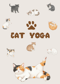 Cat doing yoga/1