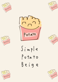 簡單的 土豆 淺褐色的