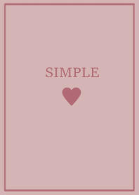 SIMPLE HEART =smokey purple=