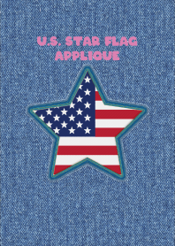 U.S. Star flag Applique 68