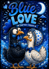 blue love together forever