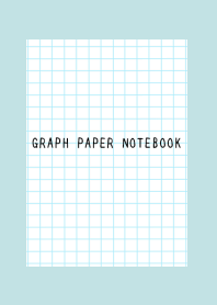 GRAPH PAPER NOTEBOOK/DUSTY LIGHT BLUE