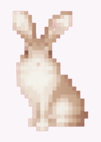 토끼 픽셀 아트 테마 보라색 03