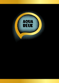 Aqua Blue Gold Black Theme