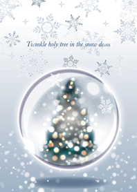 Holy tree in the snow dome*