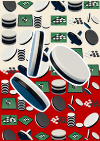 reversi Beige Red