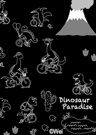 Dinosaur Paradise 11 Black(Bike Theme)