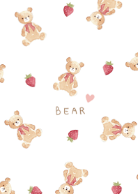 テディベアと水彩カラー・ナチュラル