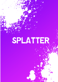 Ink sprinkled design- purple