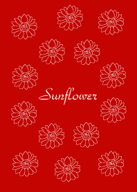 Sunflower art (red)