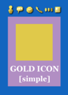 GOLD ICON [simple] - Ultramarine