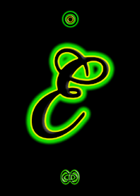 Neon Initial E / Green