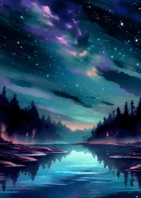 Beautiful starry night view#1757